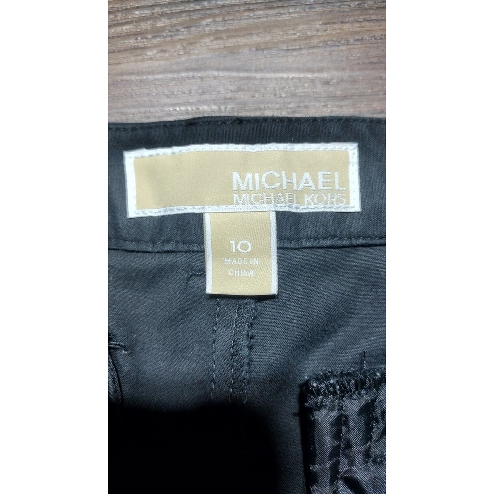 Michael Kors Dress Pants Black Womens Size 10 Classic Work Straight Leg Casual - Picture 5 of 15